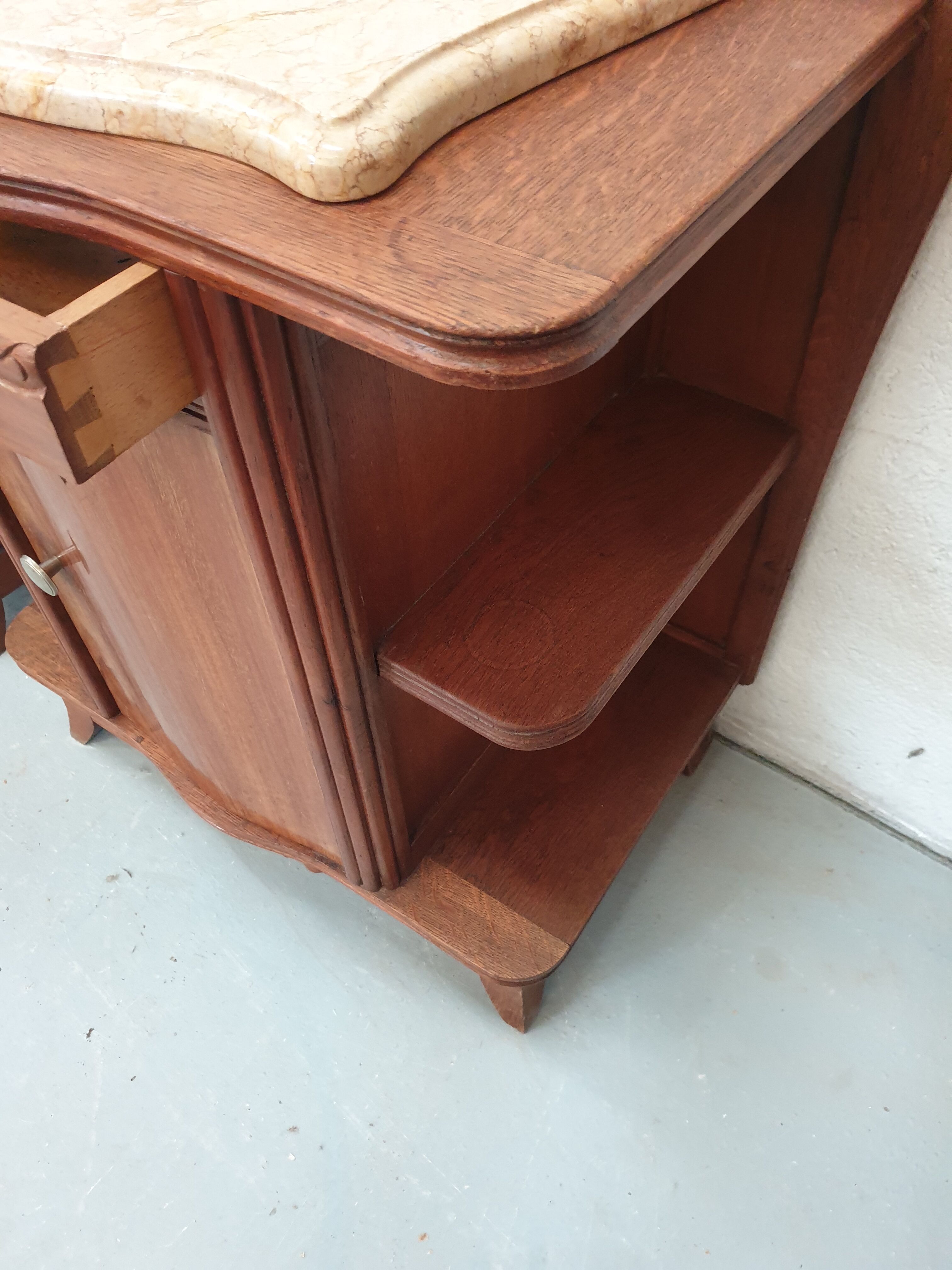 Pair of vintage bedside tables 40s