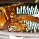 Fish dish, 1950s, in Vallauris ceramic, signed Humblot