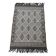 Handmade grey and white margoum carpet in natural wool