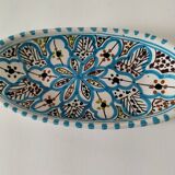 Moroccan glazed ceramic dish, Safi craftsmanship style