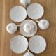 5 antique cups and saucers
