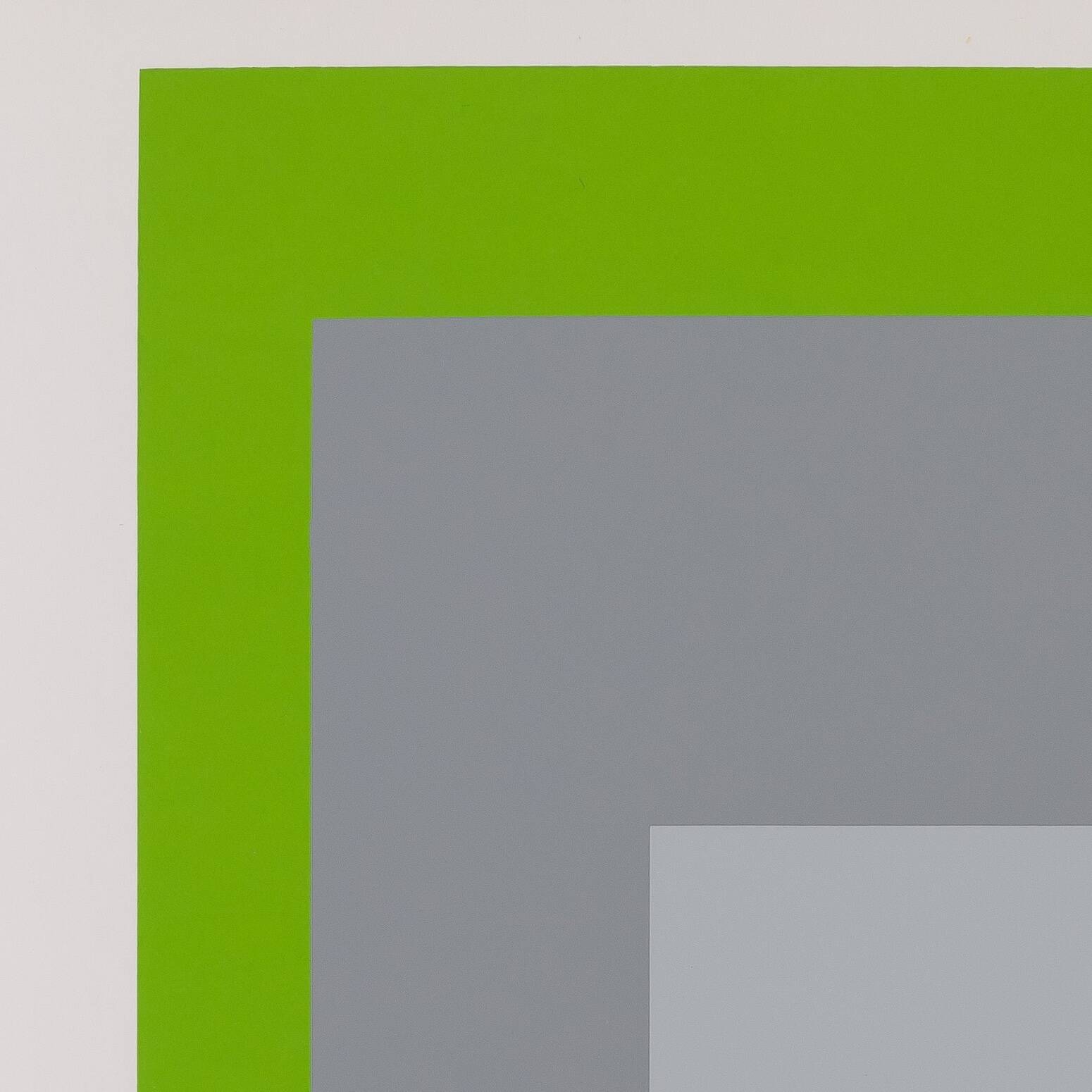 Josef ALBERS: Homage to the Square, White Marker - Colour Screen Print