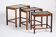 Tables Gigognes en Palissandre avec Carreaux, Danemark, 1960s, Set de 3