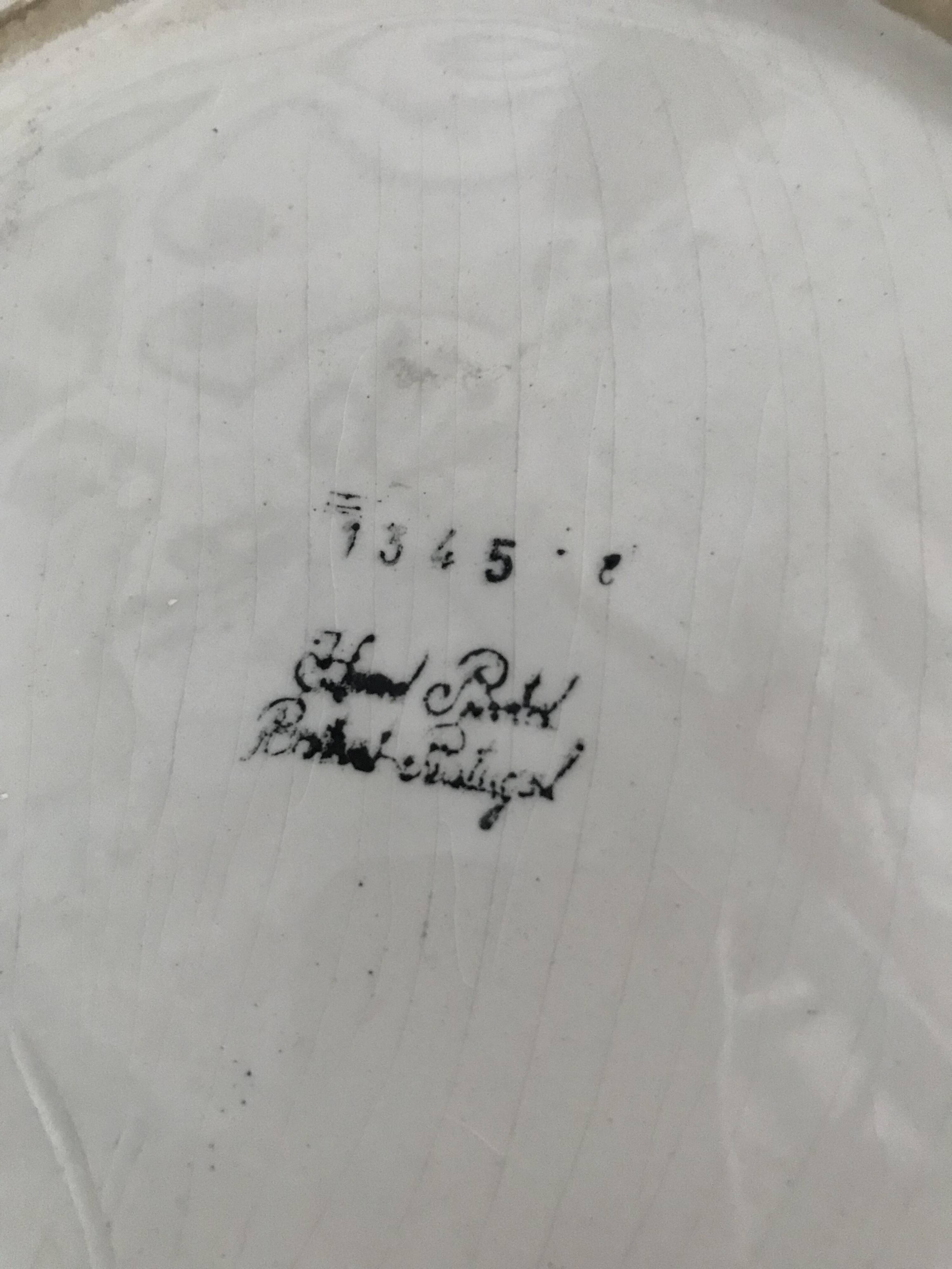 Vintage slip planter with Toucan decoration