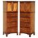 Paire de commodes hautes anciennes Castle Howard 1840 en bois dur