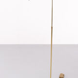 Holtkotter brass swing arm floor lamp, 1970s, germany