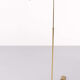 Holtkotter brass swing arm floor lamp, 1970s, germany