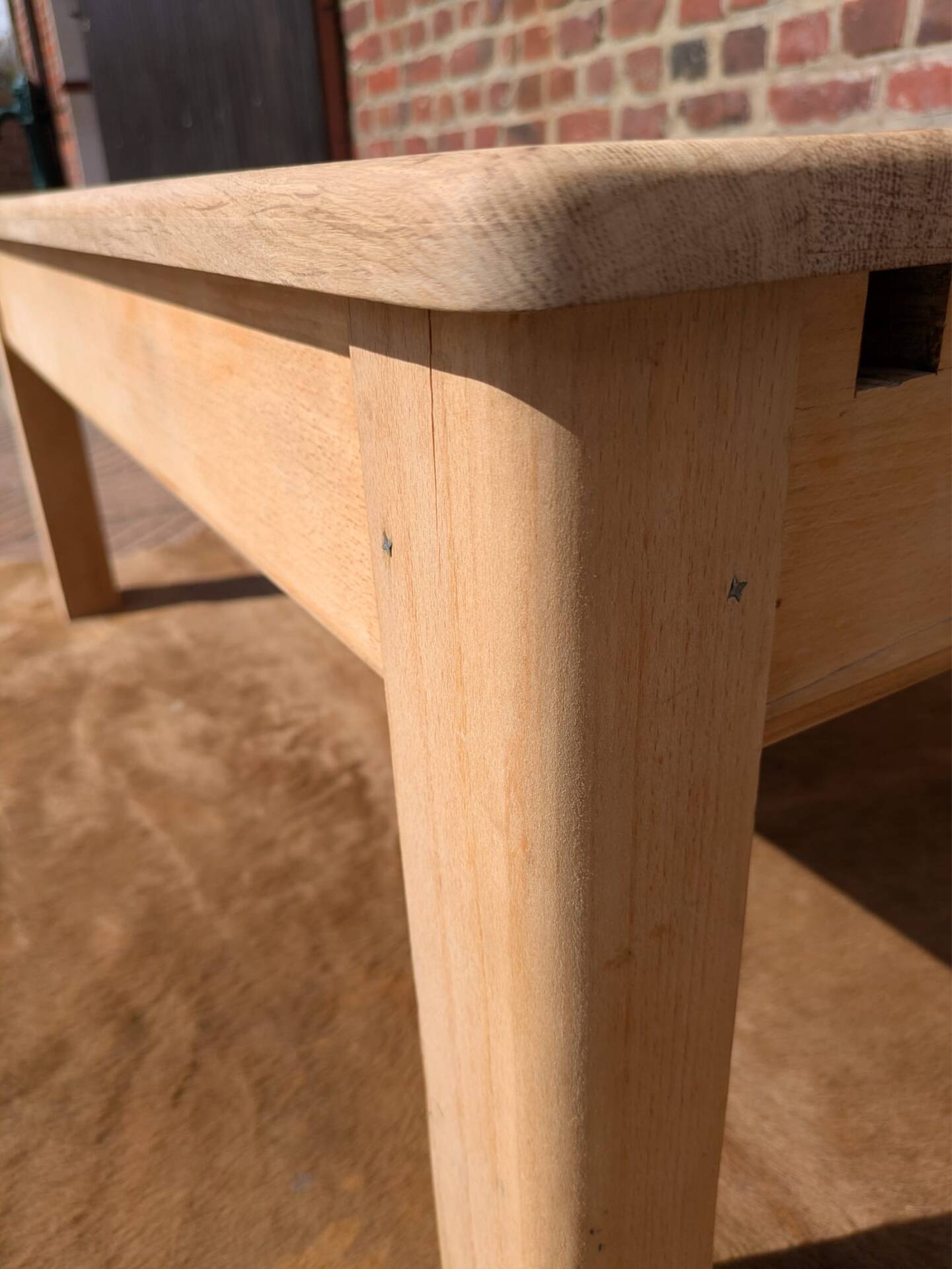 Light oak coffee table