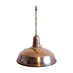Lampe Bauhaus en verre - suspension industrielle