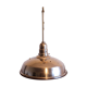 Old Bauhaus lamp in mercurized glass chrome industrial suspension.