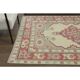 1970s Vintage Turkish Oushak Handmade Wool Cotton Cream Area Rug 150x205