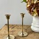 Vintage brass candle holders