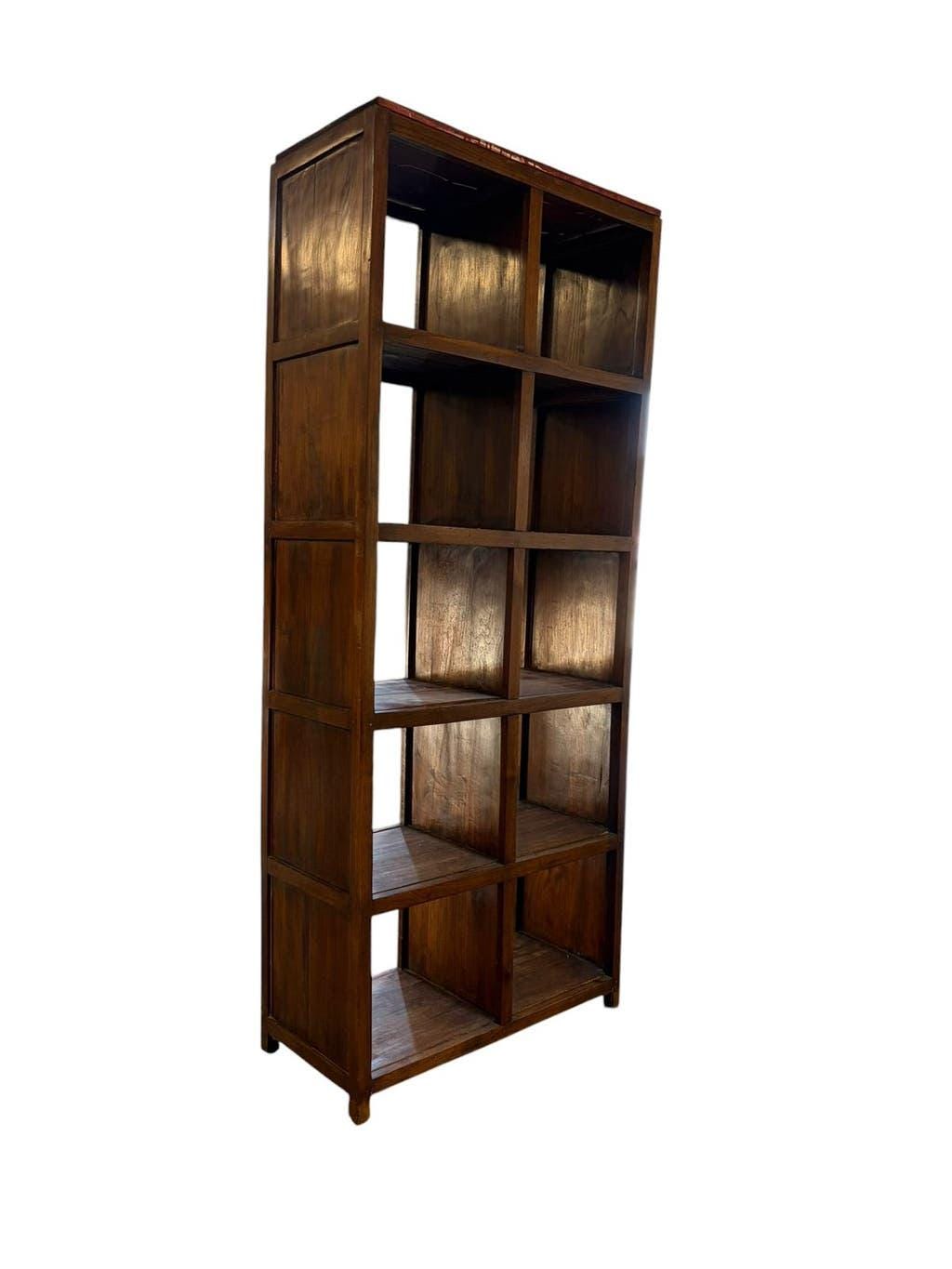 Vintage wooden bookshelf/storage unit.