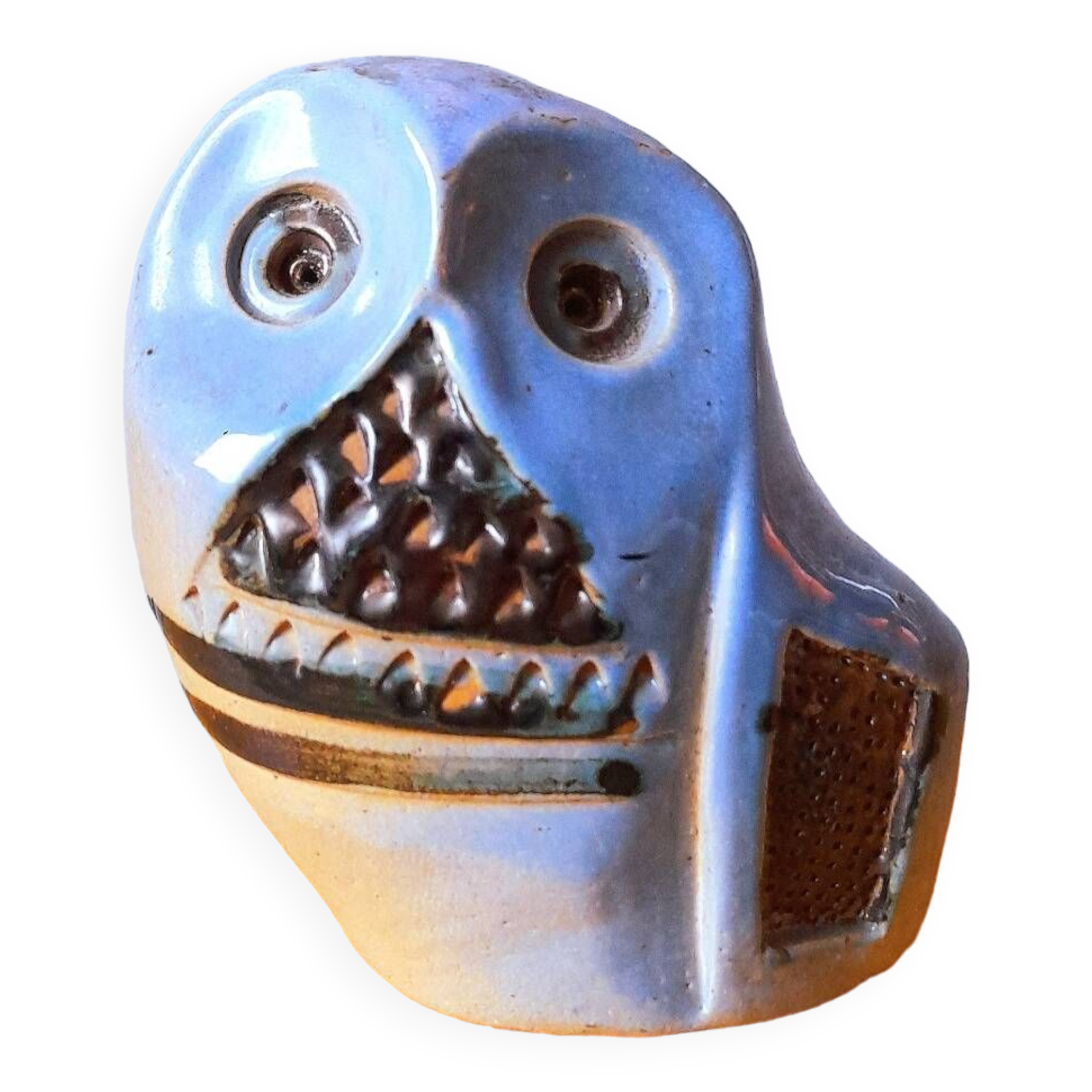 Ceramic owl signed 60s