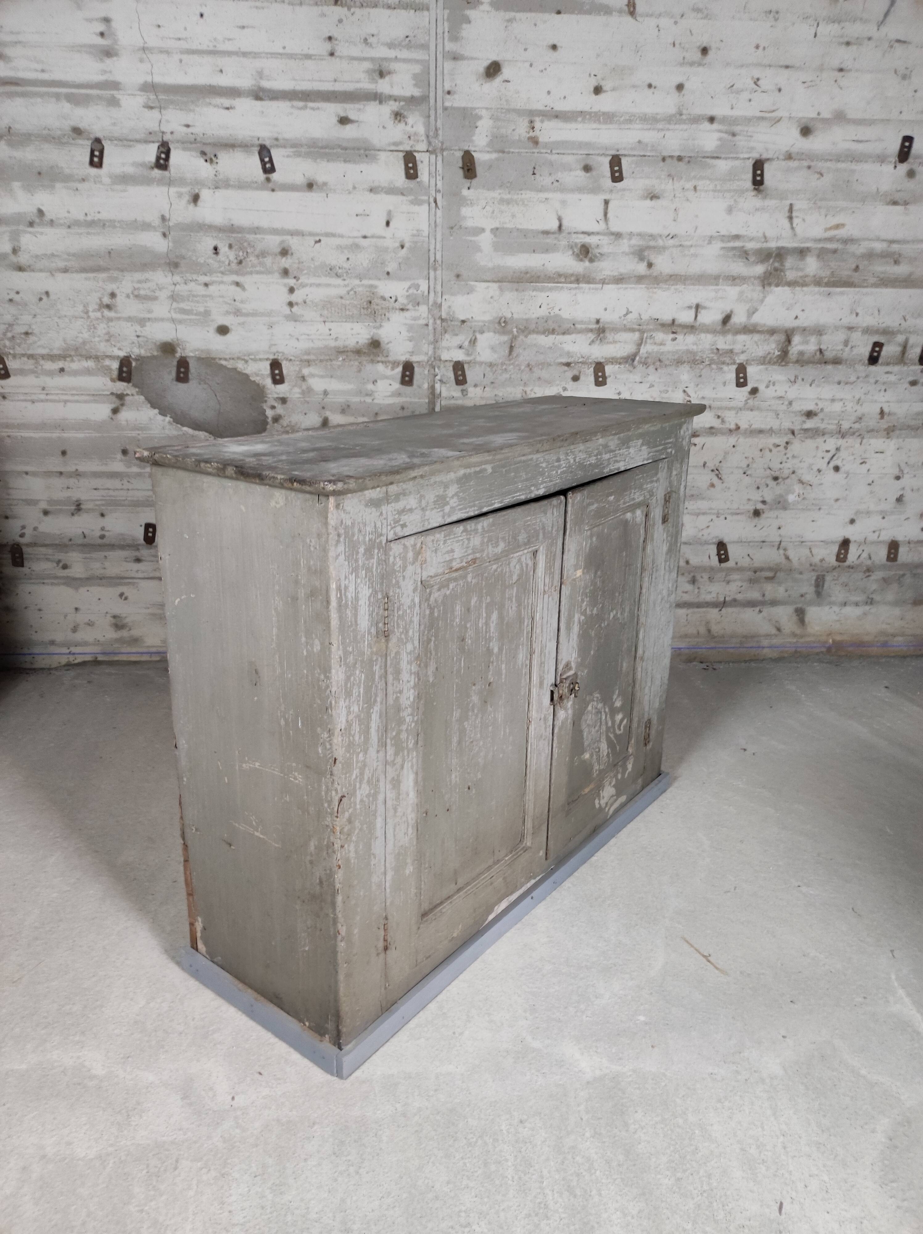Patinated grey Parisian buffet