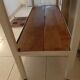 Industrial console iron and exotic wood