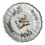 Decorative earthenware plate from Moustiers