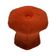 Pouf repose-pieds rond recouvert de peluche en forme de champignon vintage des années 60 et 70