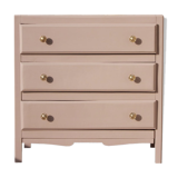 Small old chest drawers pink powder