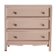Small old chest drawers pink powder