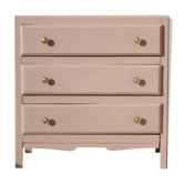 Commode ancienne rose poudré