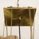 Large Lamperti chandelier made of fiberglass and brass from the 1970s.