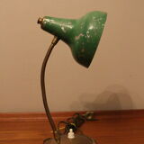 Green desk lamp 50's