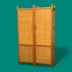 Bamboo cabinet woven and modular pine vintage 1960