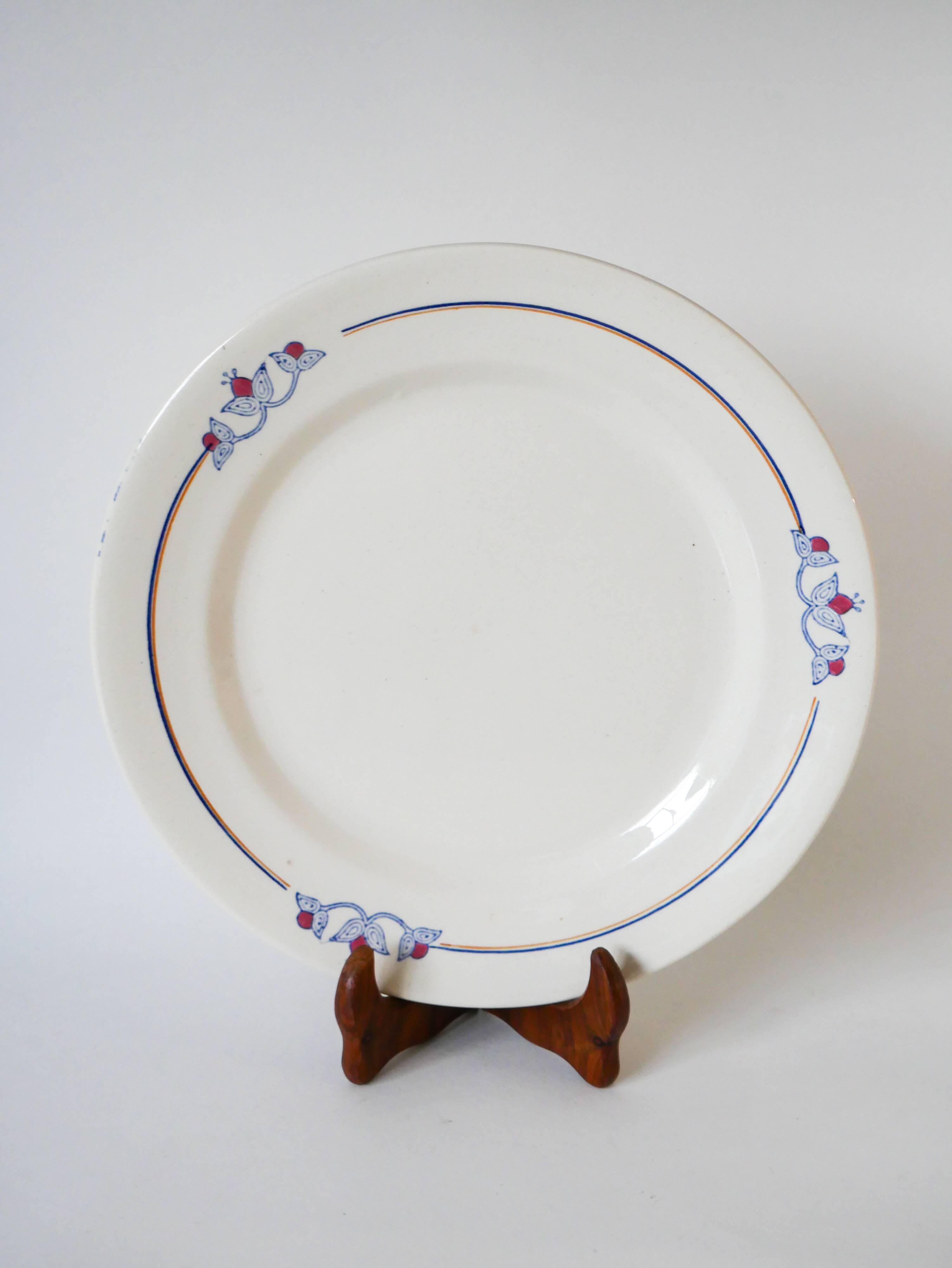 Iron clay dish Salins Charbonnier model Rrégastel early 20th century