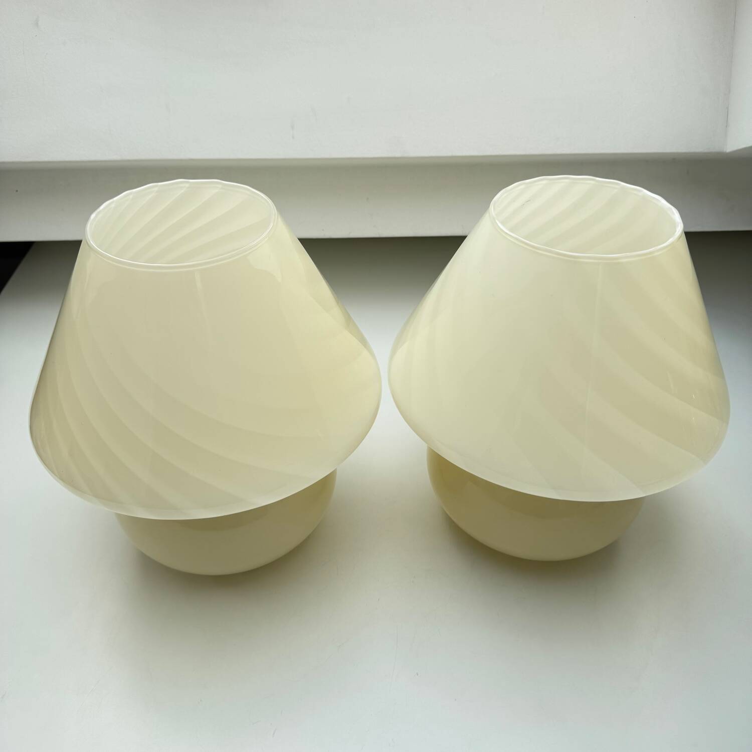 Lampes de table champignon Vetri Venini Murano