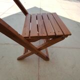Folding wooden chair small model