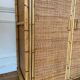Vintage rattan wardrobe