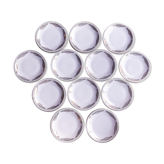 12 Limoges porcelain dessert plates
