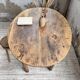 Oval walnut farmhouse table