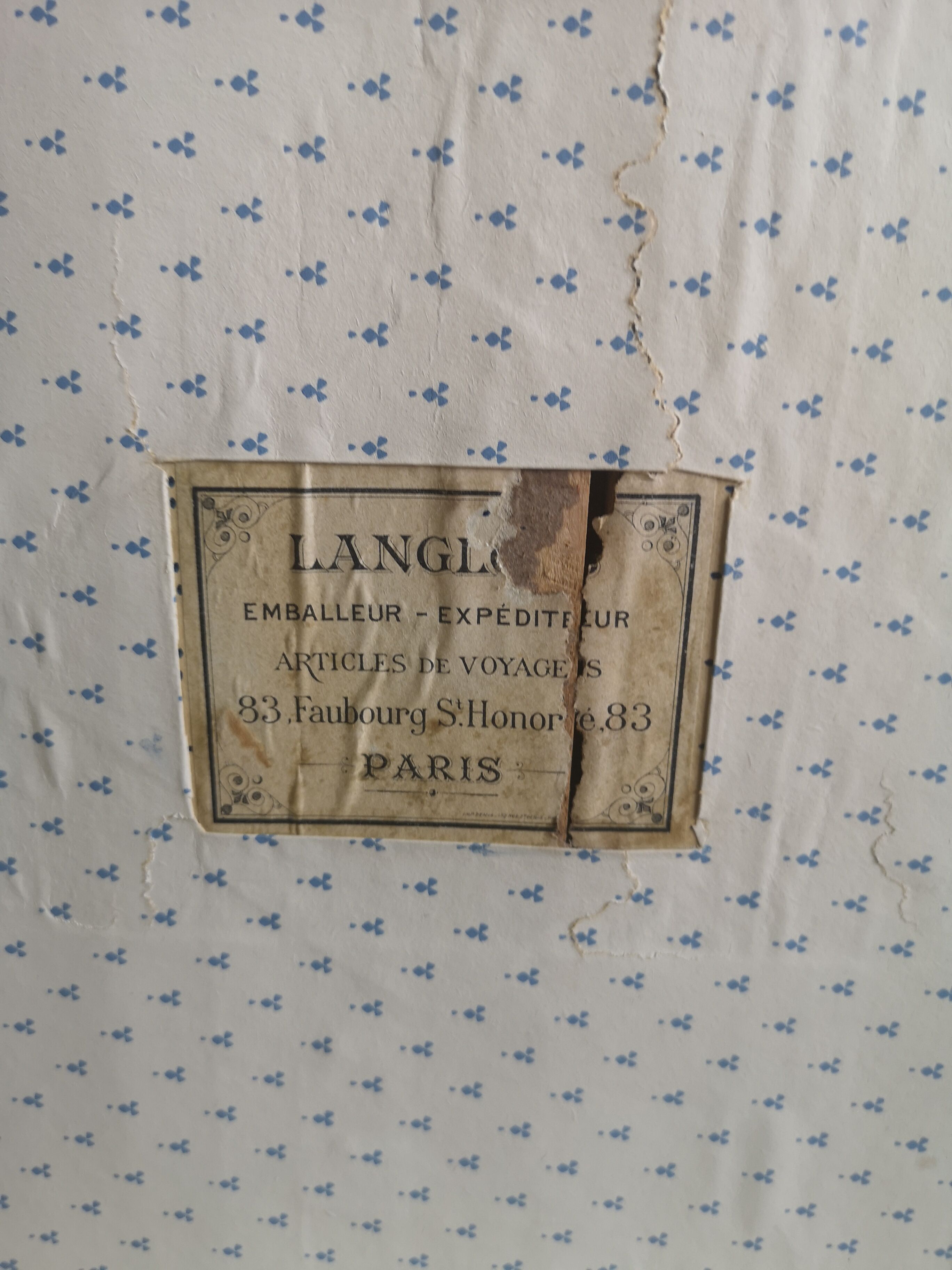 Ancient travel trunk