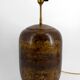 Art Deco modernist lamp in patinated brass, circa 1930.