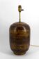 Art Deco modernist lamp in patinated brass, circa 1930.