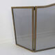 3-panel brass fireplace screen 70s