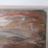 Modernist oil on canvas by Einar Emland, framed, signed