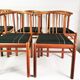 Ensemble de 6 chaises en teck, style Mid-Century, Danemark, années 1970.