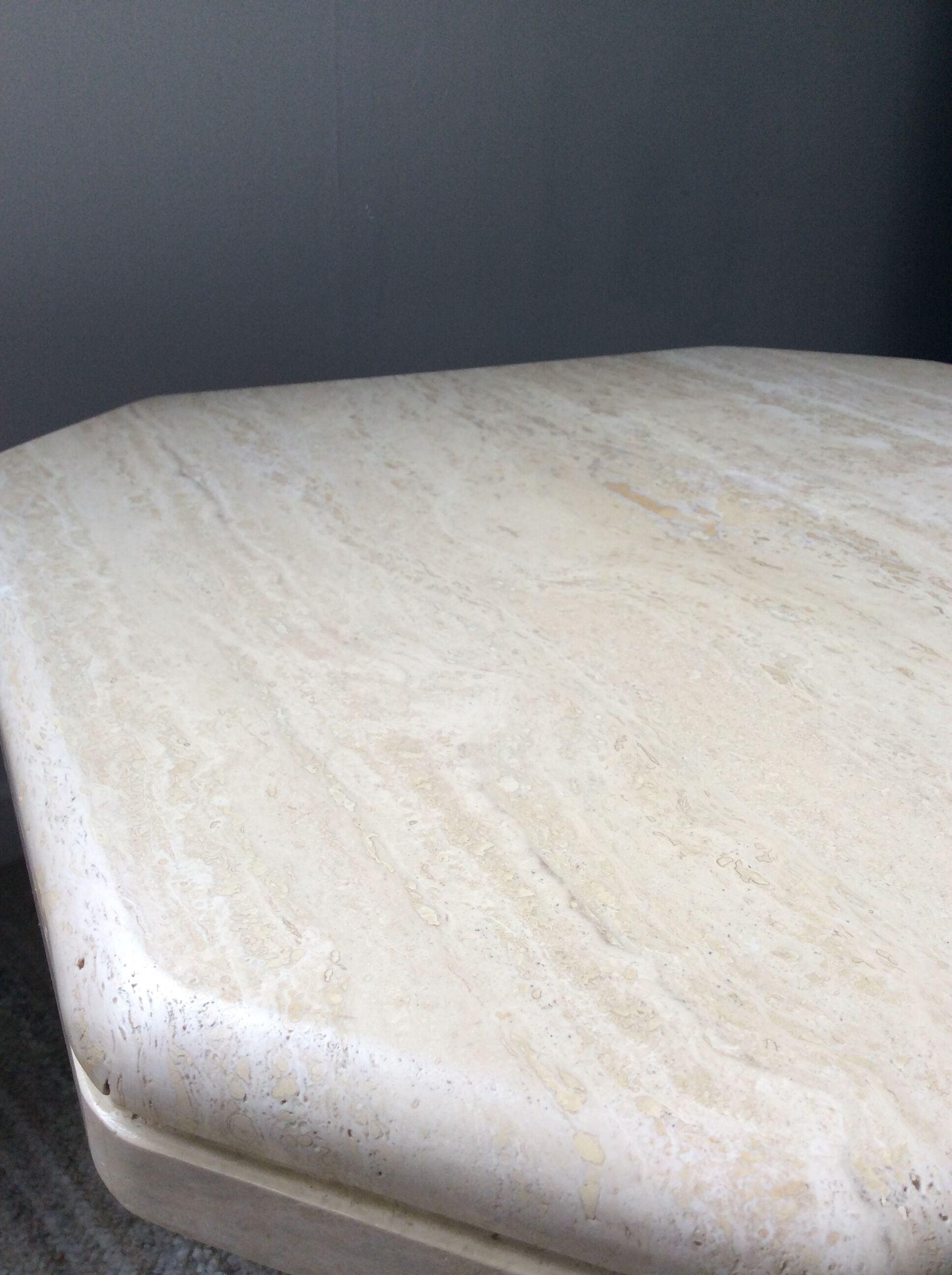 Travertine coffee table from the 70s