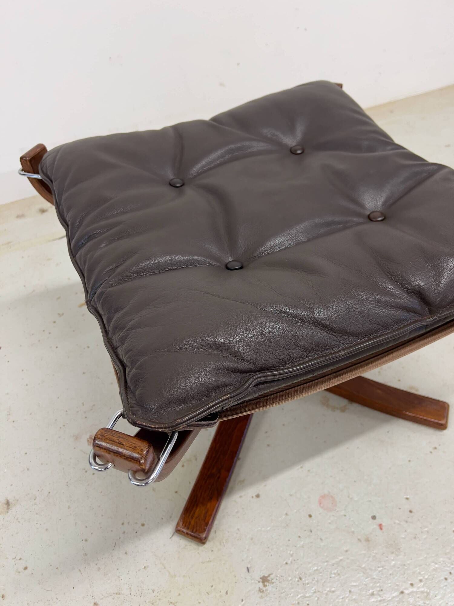 Midcentury Falcon Footstool By Sigurd Ressel For Vatne Møbler, Norway, 1970