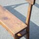 vintage wooden church bench, old wooden bench, bench, entrance hall, interior decoration