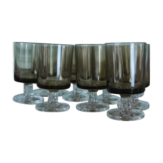 Set of 10 70s shot glasses