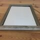 Silver wooden mirror 53x34 cm Art Deco style