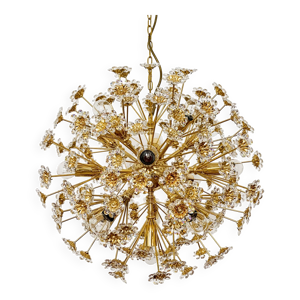 Grand lustre floral en