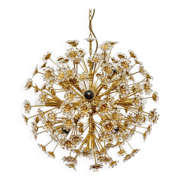 Grand lustre floral en boule par Palwa