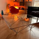 chrome coffee table