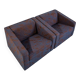 Vintage Geometric Armchairs By Zfm, Poland, 1970s, Set Of 2