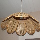 Suspension in wicker and rattan